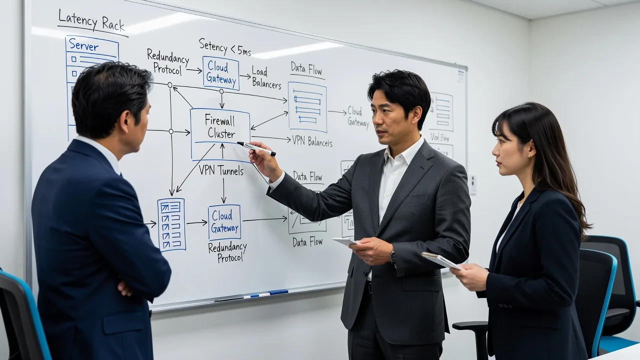ITコンサルティングの打ち合わせをするスタッフと顧客